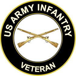 US Army Veteran Infantry Sticker Decal