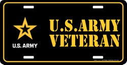 US Army Veteran License Plate