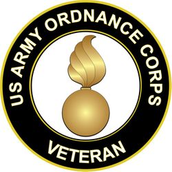 US Army Veteran Ordnance Corps Sticker Decal