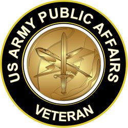 US Army Veteran Public Affairs Sticker Decal