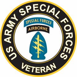 US Army Veteran Special Forces Sticker Decal