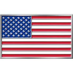 US Flag Belt Buckle (3-1/8")