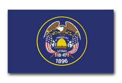 Utah State Flag 8" Vinyl Transfer Decal