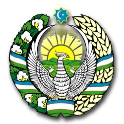 Uzbekistan Coats Of Arms 11.75" Decal