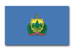 Vermont State Flag 11.75" Vinyl Transfer Decal