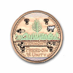Vermont State Seal 3" Patch