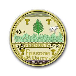 Vermont State Seal 8" Vinyl Transfer Decal
