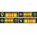 Vietnam Service Ribbon Decals and Stickers