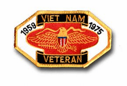 Vietnam Veteran 1959 - 1975 3  1/2" Military Patch