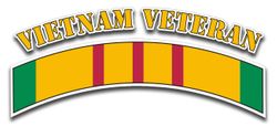 Vietnam Veteran 9.5" Die-Cut Vinyl Decal Sticker