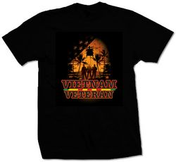 Vietnam Veteran Black T-Shirt