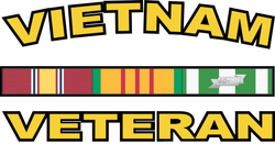 Vietnam Veteran 3.8" Die-Cut Vinyl Decal Sticker