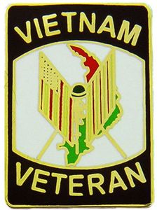 Vietnam Veteran Shield Lapel Pin