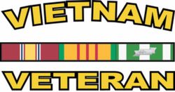 Vietnam Veteran 3.8" Vinyl Transfer Decal