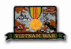 Vietnam War  4 1/2" Military Patch