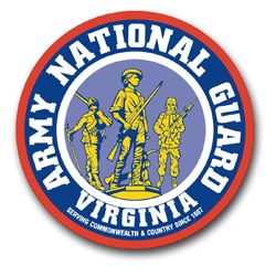 Virginia Army National Guard Patch Vinyl Transfer Decal