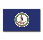 Virginia Flag and Seal Decals