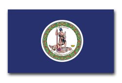 Virginia State Flag 11.75" Vinyl Transfer Decal