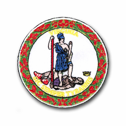 Virginia State Seal 3" Patch