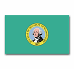 Washington Flag and Seal Decals