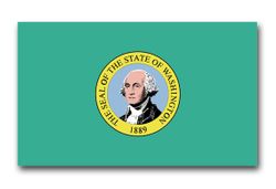 Washington State Flag 11.75" Vinyl Transfer Decal