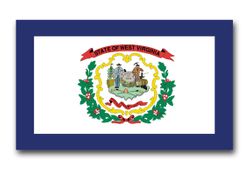 West Virginia State Flag Vinyl Transfer Decal