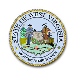 West Virginia State Seal 3.8" Vinyl Transfer Decal