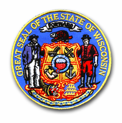 Wisconsin State Seal 3" Patch