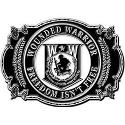 Wounded Warrior II Belt Buckle (3-1/8")