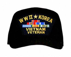 WW-II * Korea * Vietnam Veteran Ball Cap