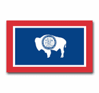 Wyoming Flag and Seal Decals