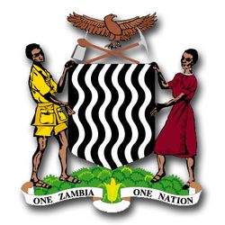 Zambia Coats Of Arms 11.75" Decal