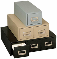 Buddy 1635 3x5 Double Drawer Card Cabinets Buddy 1635 3x5 Double Drawer Card Cabinets