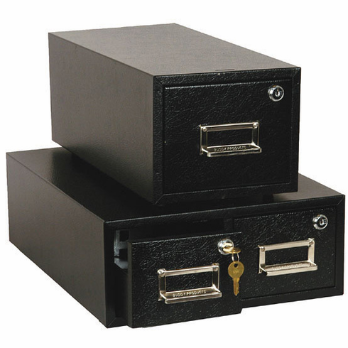 Buddy 1746 4x6 Double Drawer Card Cabinets with Lock