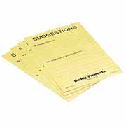 Buddy 5621 Suggestion Cards Pack of 50
