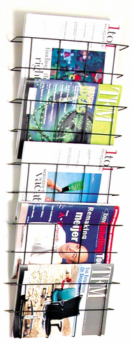Buddy 6304 Wire Ware Letter Size 5 Pocket Literature Rack