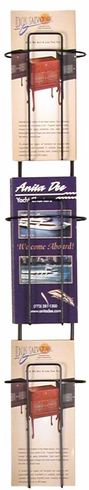 Buddy 6312 Wire Ware 3 Pocket Curved Brochure Holder