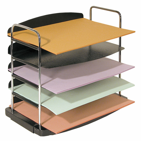 Buddy 7605 Trio Horizontal Desk Tray with 5 Pocket