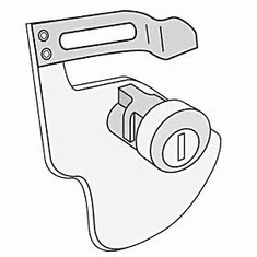 Commercial 2277 Tenant Parcel Locker Lock for 2270 and 2272 with (2) Keys