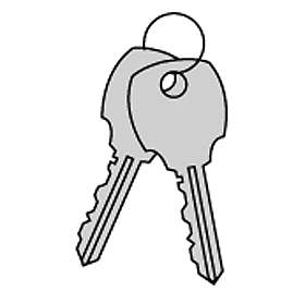 Commercial 2499 Key Blanks for Standard Locks of Data Distribution Aluminum Boxes-Box of (50)