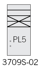 Commercial 3709S-02 2 MB1 Doors and one Parcel Locker