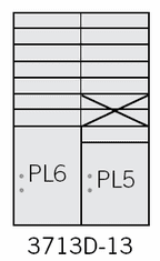 Commercial 3713D-13 13 MB1 Doors and two (2) Parcel Lockers