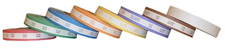 Currency Bill Strapping Case of Mixed ABA Colors (1 Roll of Each Color)