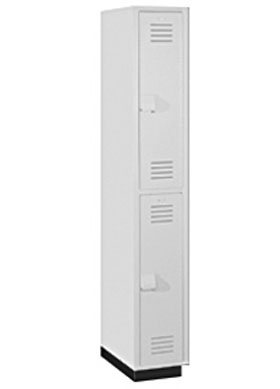 Locker 42168 1 Wide 6 Feet High 18 Inches Deep Double Tier Plastic Lockers