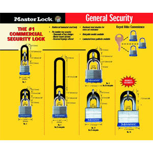 Master Lock 1370DSPL General Security Display Board