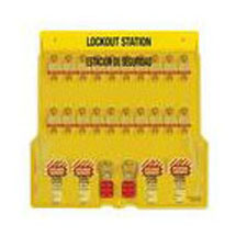 Master Lock 1484BP3ES Laminated Steel 20 Lock Spanish/English Padlock Station