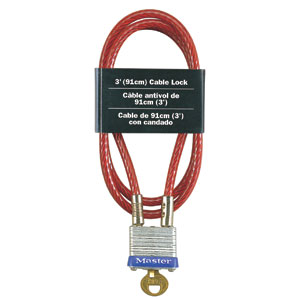 Master Lock 719D Keyed Cable Lock