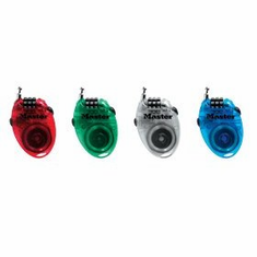 Master Lock Retractable Combination Cable Lock Asst 4603D Pack of 4