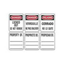 Master Lock S140 North American English, Spanish, and French Padlock Labels