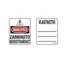 Master Lock S140LCS Czech Padlock Labels